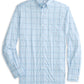 brrr° Intercoastal Rainer Check LS Sport Shirt - Clearwater Blue