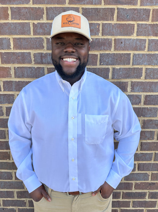 White Oxford LS Button Down