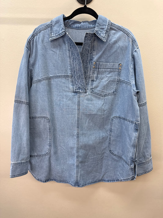 GR*0023 Long Sleeve Denim Top - Medium