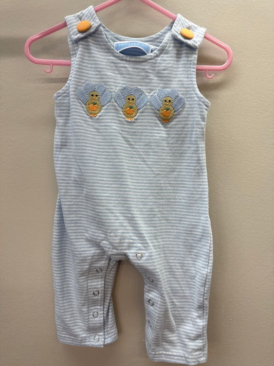 PUR 0002 Trotter Street Turkey Romper - 3 months