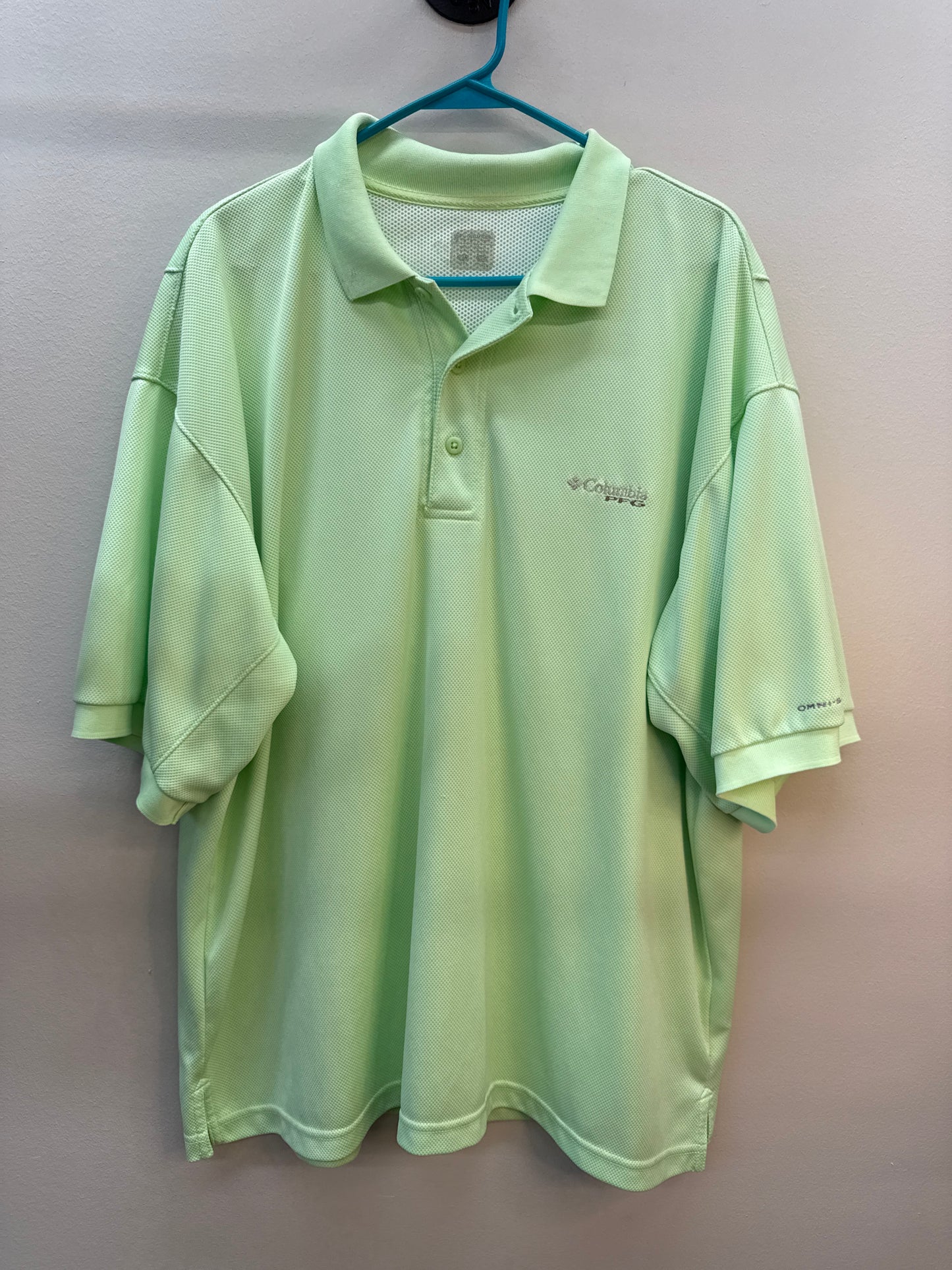 PK 0003 Columbia PFG Green Polo - XL