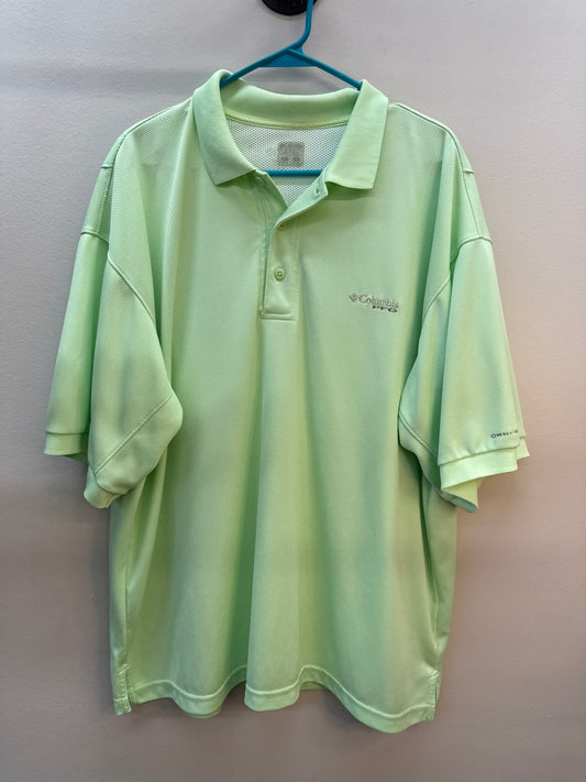 PK 0003 Columbia PFG Green Polo - XL