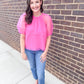 CROSBY Raelynn Top - Mollie Pink