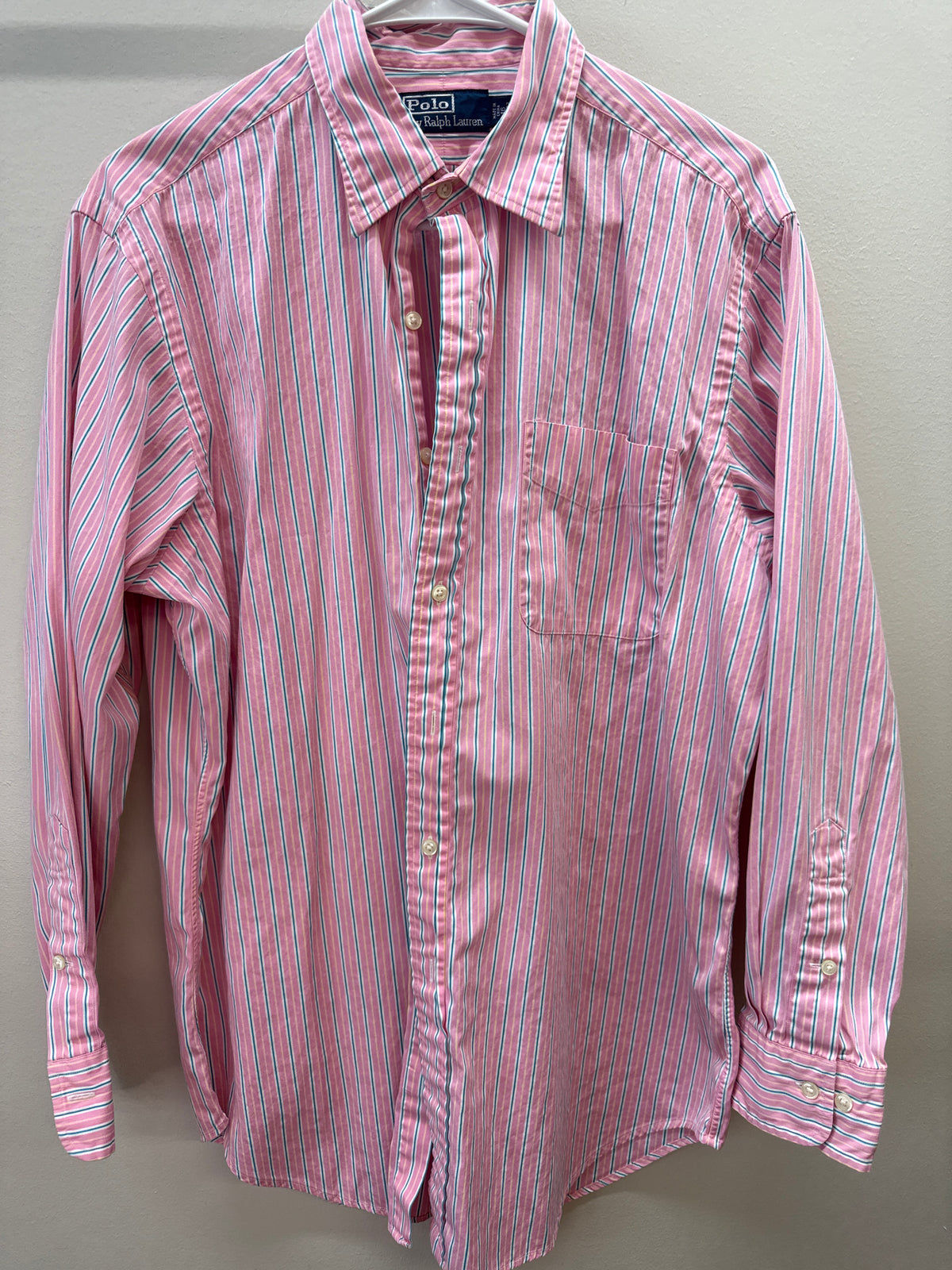 OR 0011 Polo by Ralph Lauren Pink Stripe - sz 16
