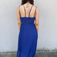 Royal Pleated Chiffon Dress