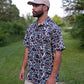 Earth Camo Button Up Performance Short Sleeve