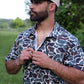 Earth Camo Button Up Performance Short Sleeve
