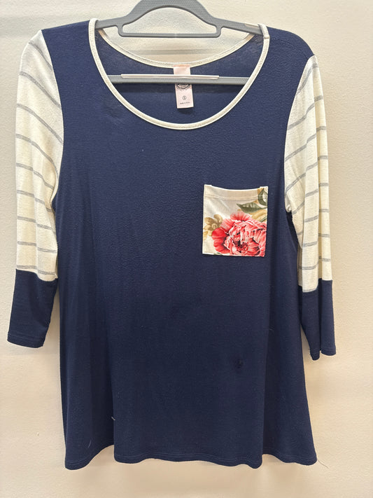 BL 0013 Flower Pocket Top - Small