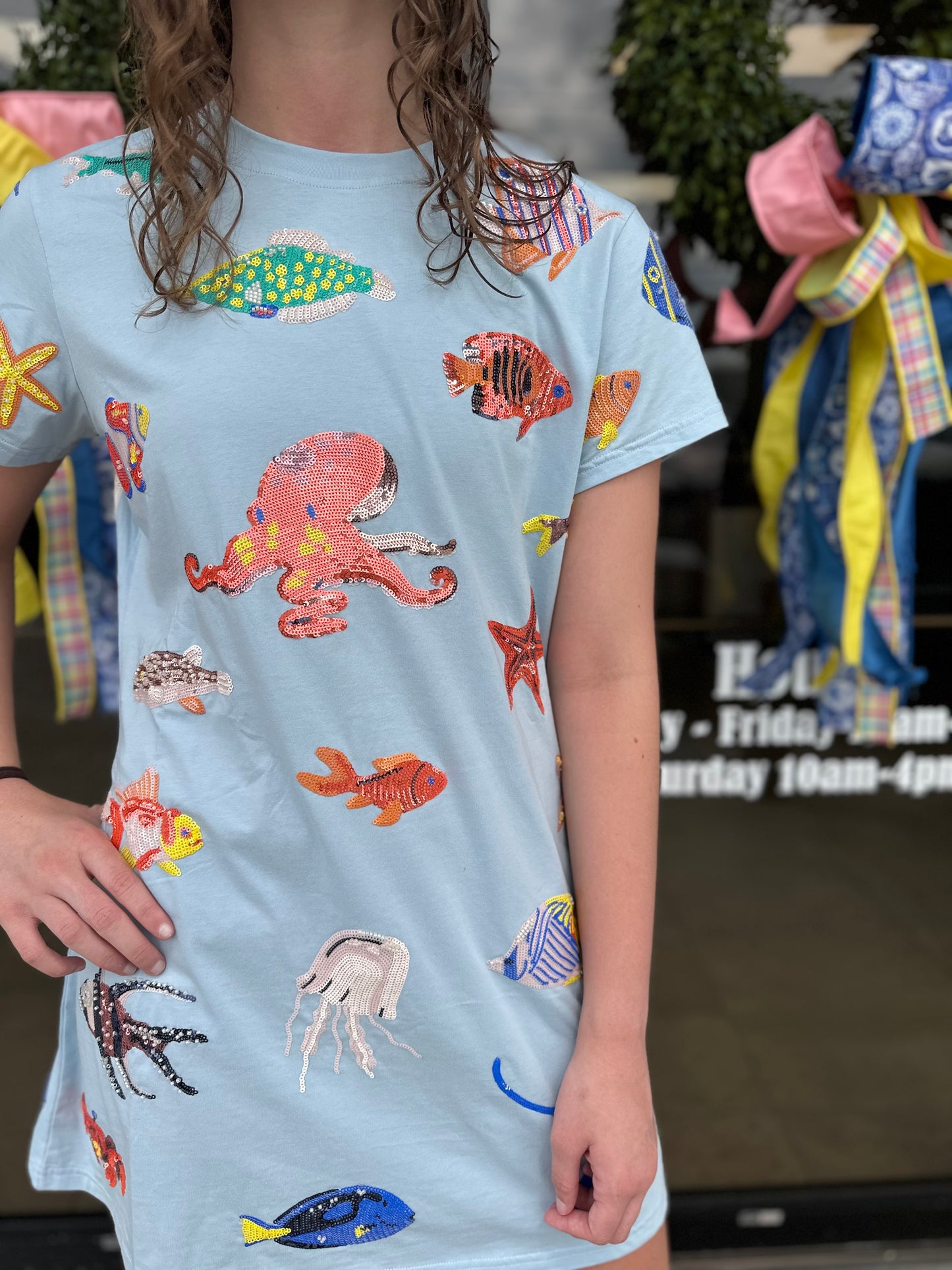Queen of Sparkles Lt Blue Under the Sea Icon Dress