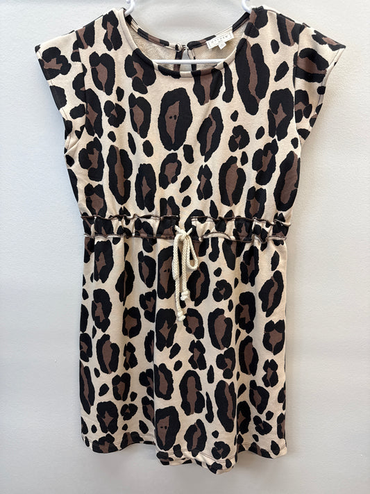 PK 0001 Hayden Girls Leopard Dress - Girls XL