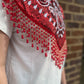 Queen of Sparkles White Bandana & Fringe Tee