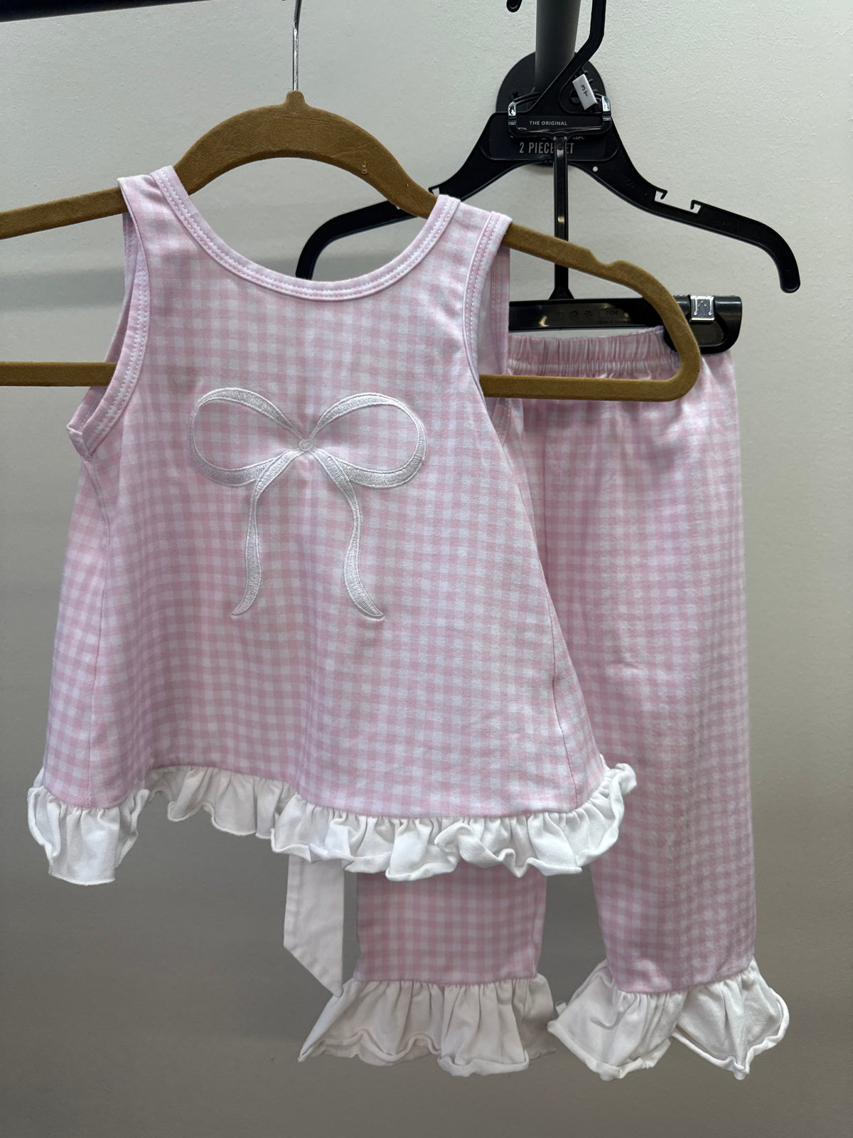 GR*0016 Pink Gingham Pant Set - 18-24 months