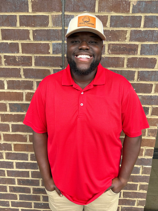 Red Performance Polo