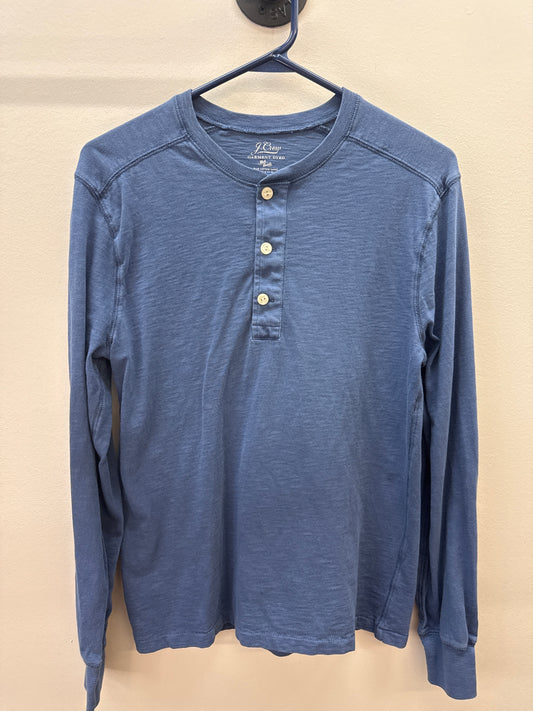 OR 0011 J. Crew Blue Henley - Small