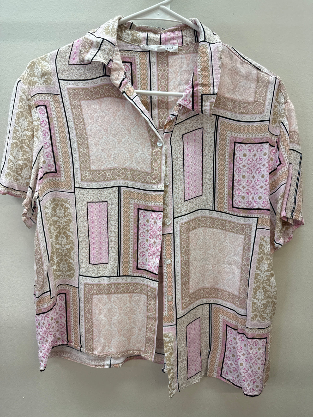 OR 0011 Pink Tiles Top - Medium