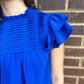 Ruffle Sleeve Pleated York Top