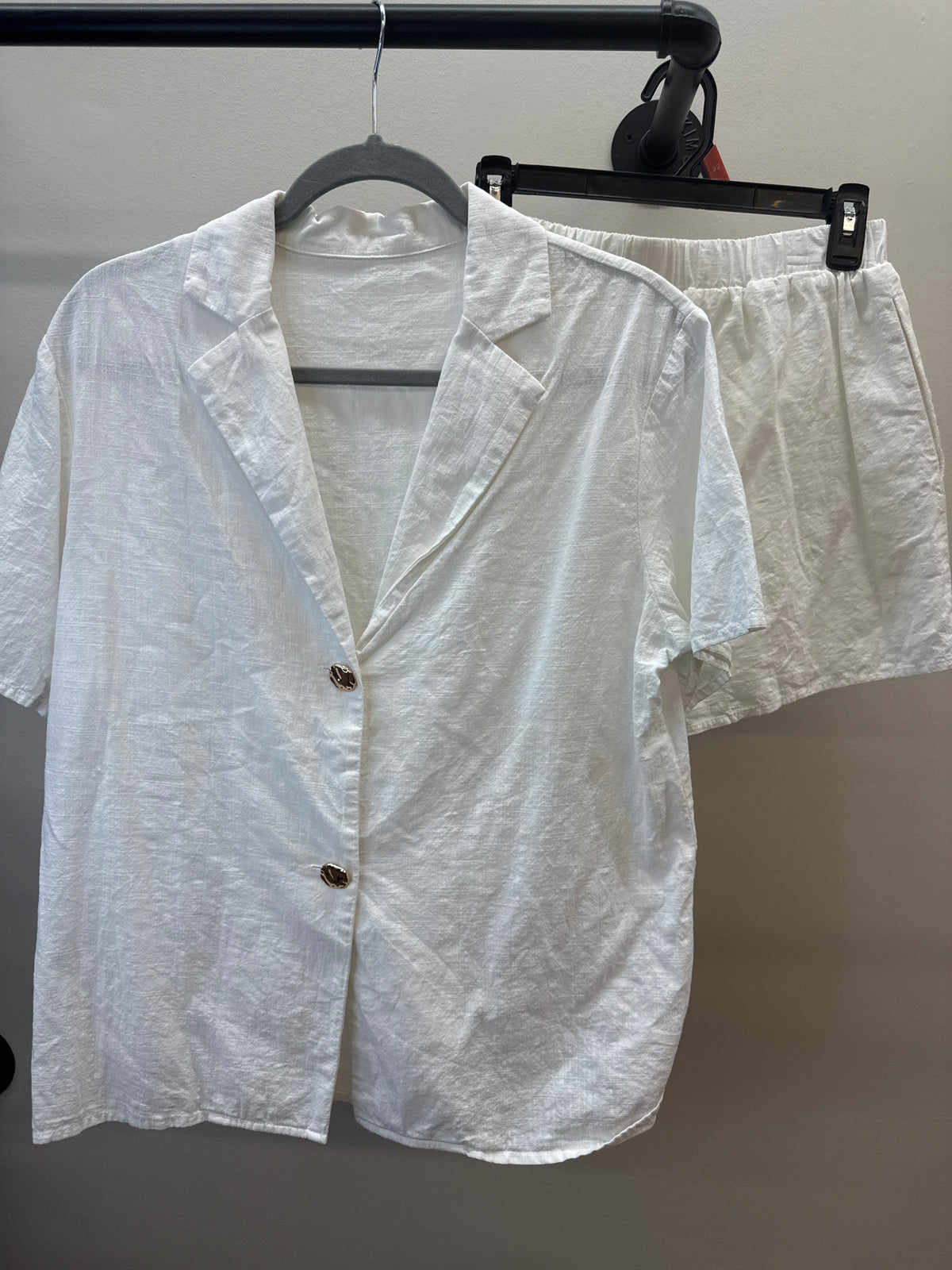 PK*0008 White Linen Short SET - Small