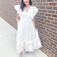 CROSBY Walker Dress - White