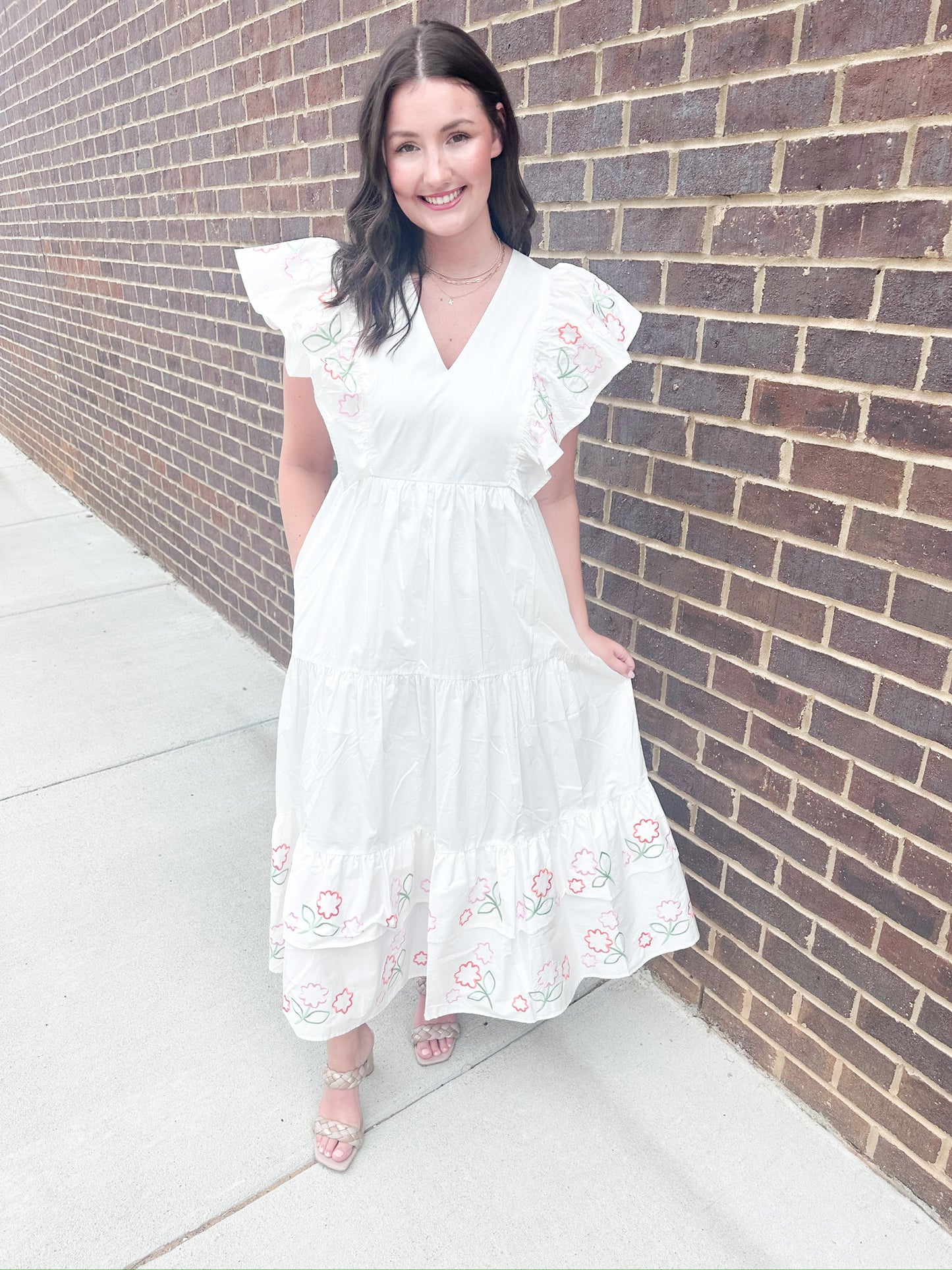 CROSBY Walker Dress - White