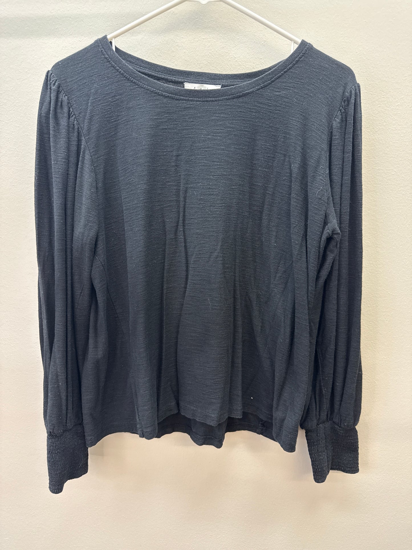 BL 0014 Black LS Knit Top - XL