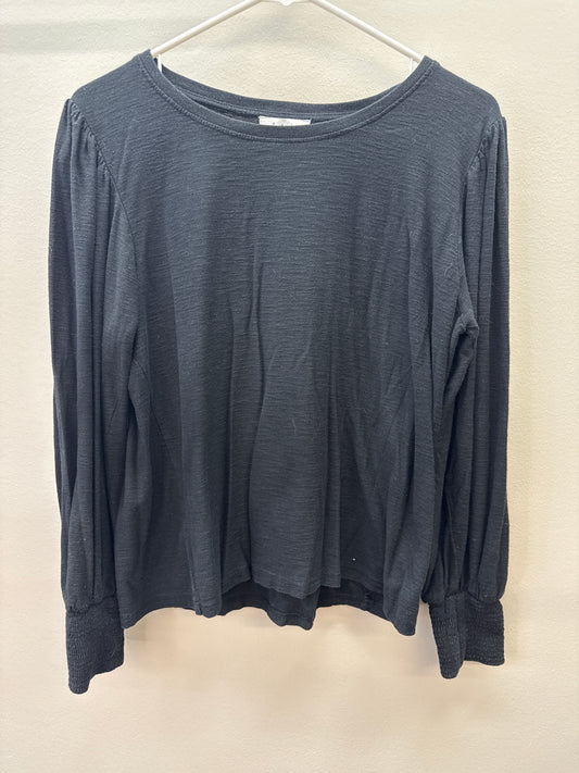 BL 0014 Black LS Knit Top - XL