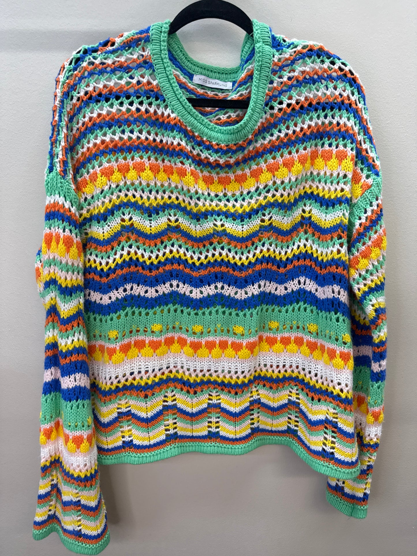 GR*0016 Colorful Crotchet Sweater - XL
