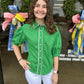 Green Button-up Top