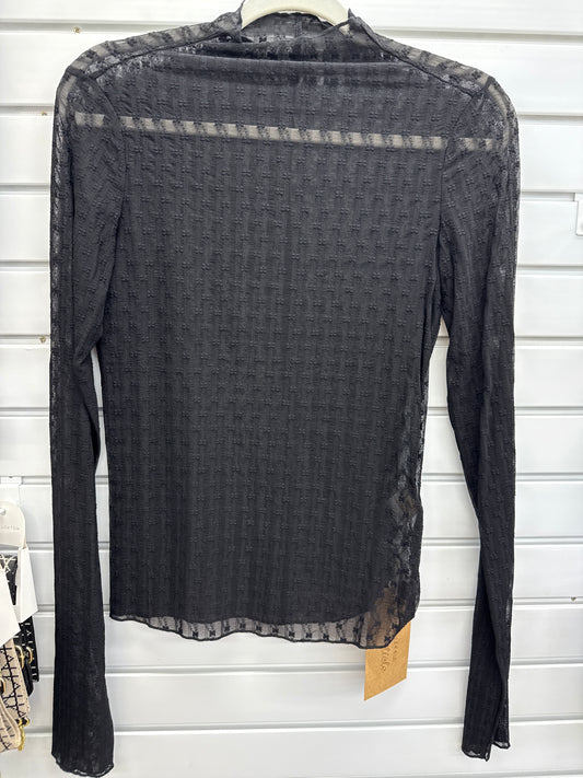 Black Lace Layering Top