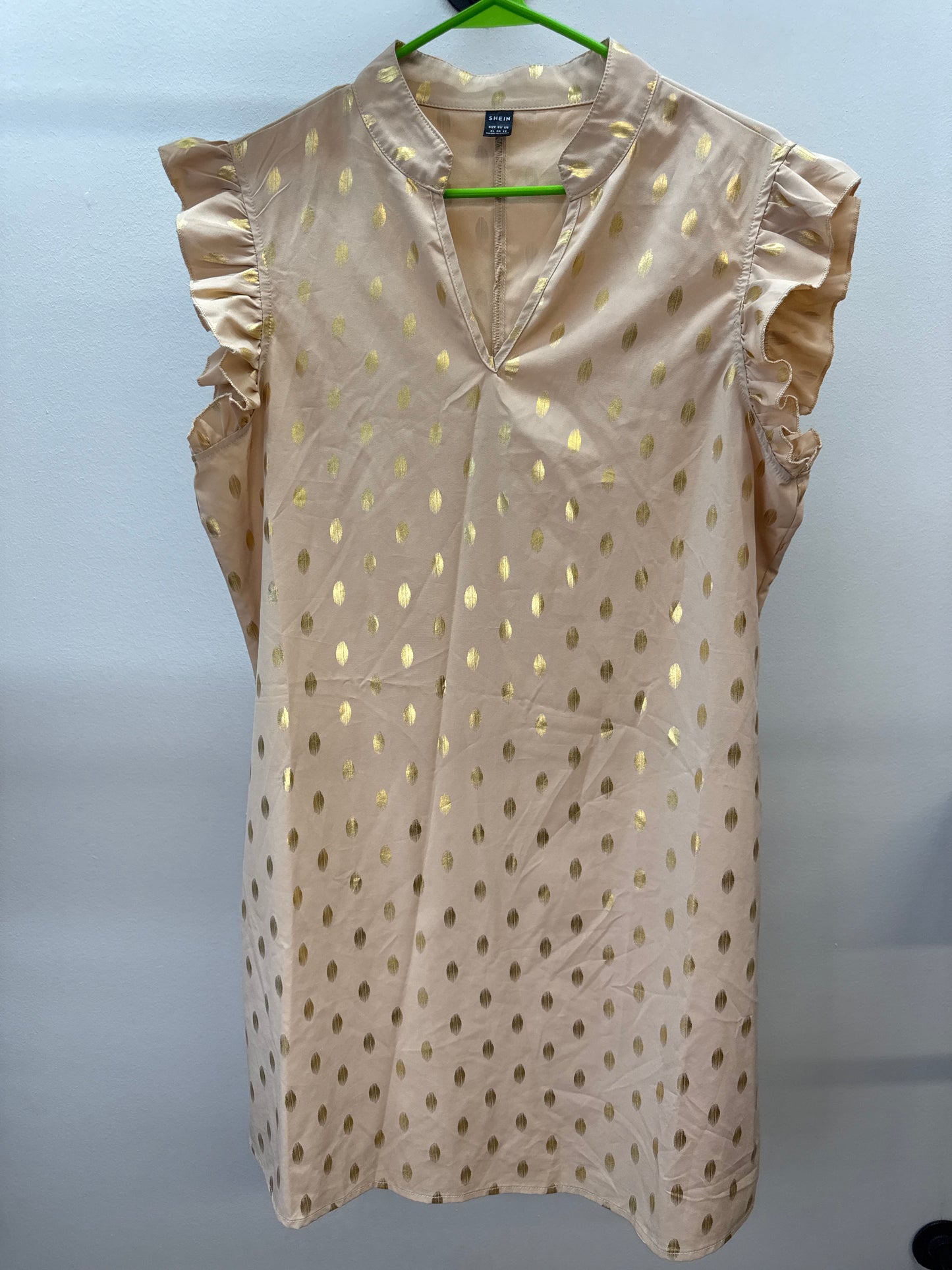 PK 0003 Gold Polka Dot Dress - XL