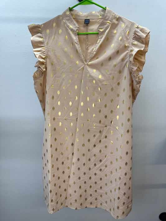 PK 0003 Gold Polka Dot Dress - XL