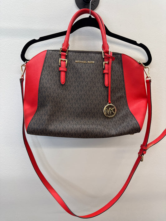 PK 0006 Michael Kors Ciara Large Saffiano Leather Satchel
