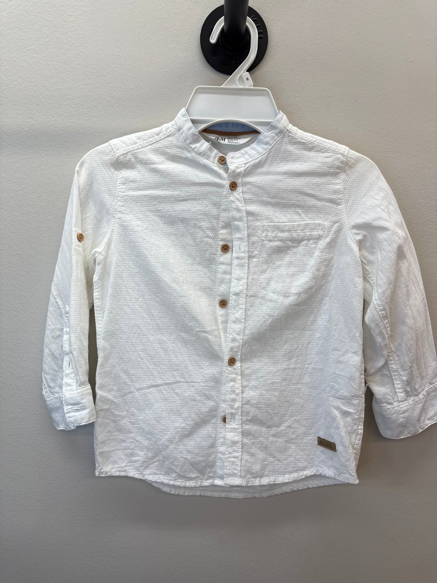PK*0005 H&M White ButtonUp - 4T