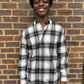 Black/Grey Plaid Flannel