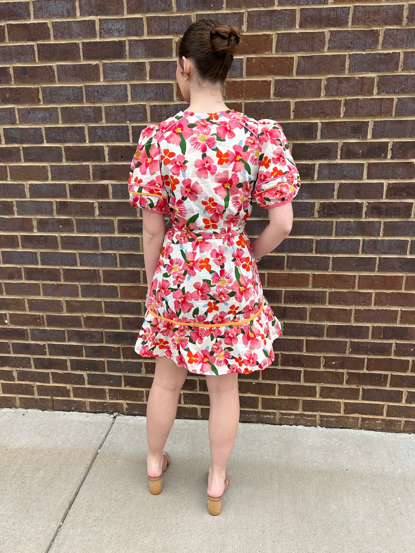 Floral Tie Waist Dress