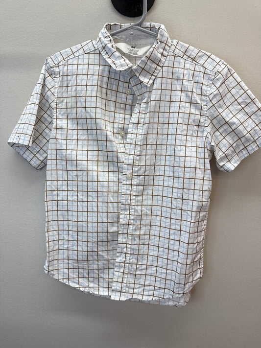 PK*0005 H&M Blue/Brown ButtonUp - kids 6