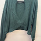 GR*0016 Rae Mode Dark Green OpenBack Top - Large