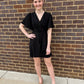 Black Ruffle Wrap Dress