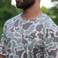 The Marsh Green Camo Migrator Performance Tee