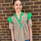 Green/Purple Spring Top