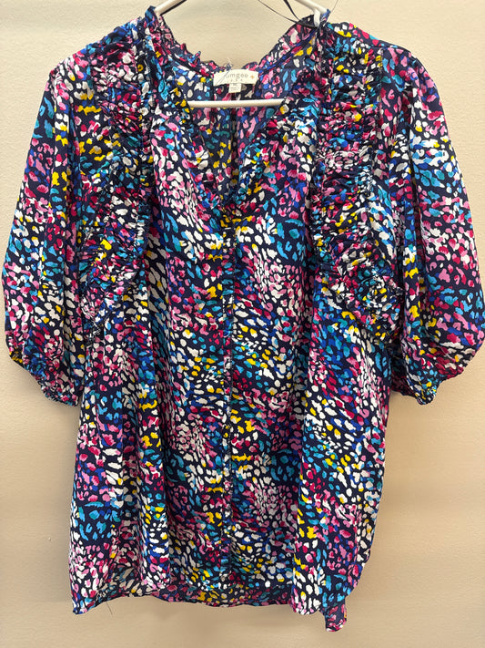 PK 0003 Umgee Colorful Abstract Top - 1XL