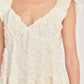 Ivory Ribbon Embroidered Maxi Dress