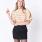 Textured Mock Neck Top
