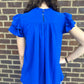 Ruffle Sleeve Pleated York Top