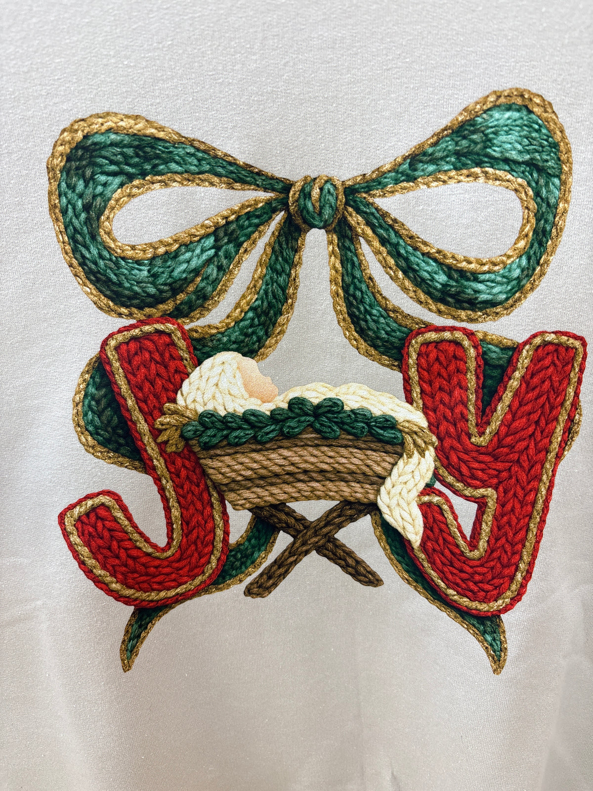 Faux Yarn Joy Manger Sweatshirt