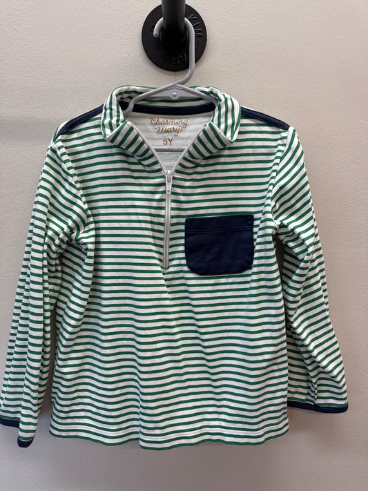 PK*0005 Charming Mary Stripe Pullover - 5Y