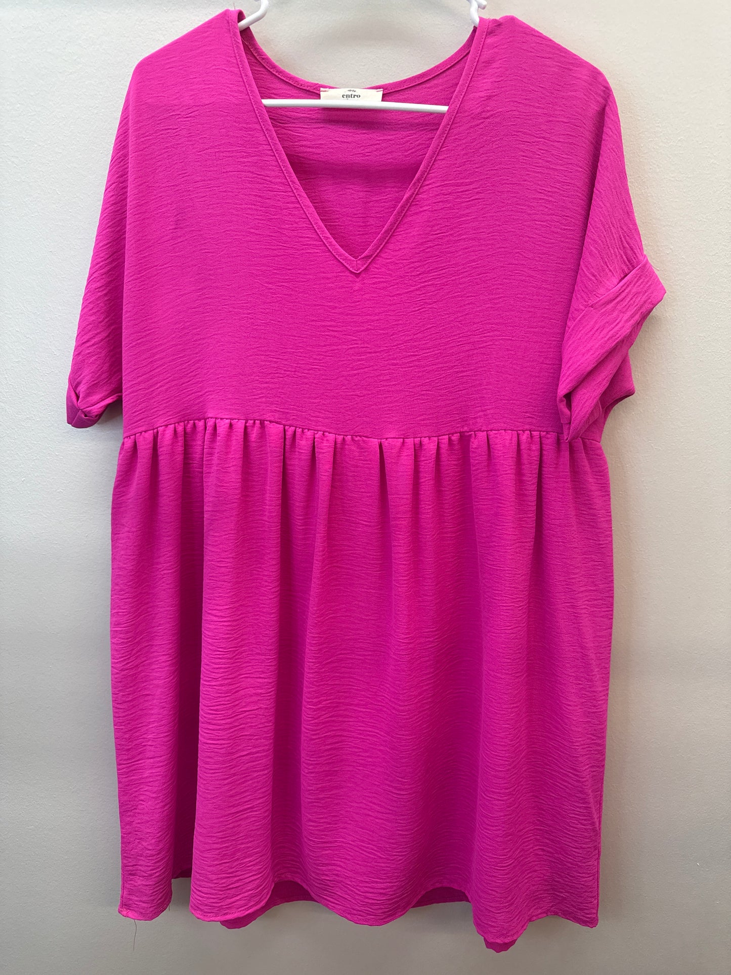 PK*0008 Entro Hot Pink Dress - Small