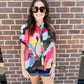 CROSBY Britt Top - Painted Floral