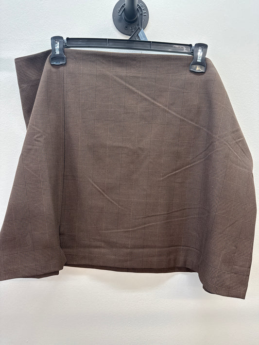 BL 0012 NWT Time&Tru Brown Skirt - 3XL