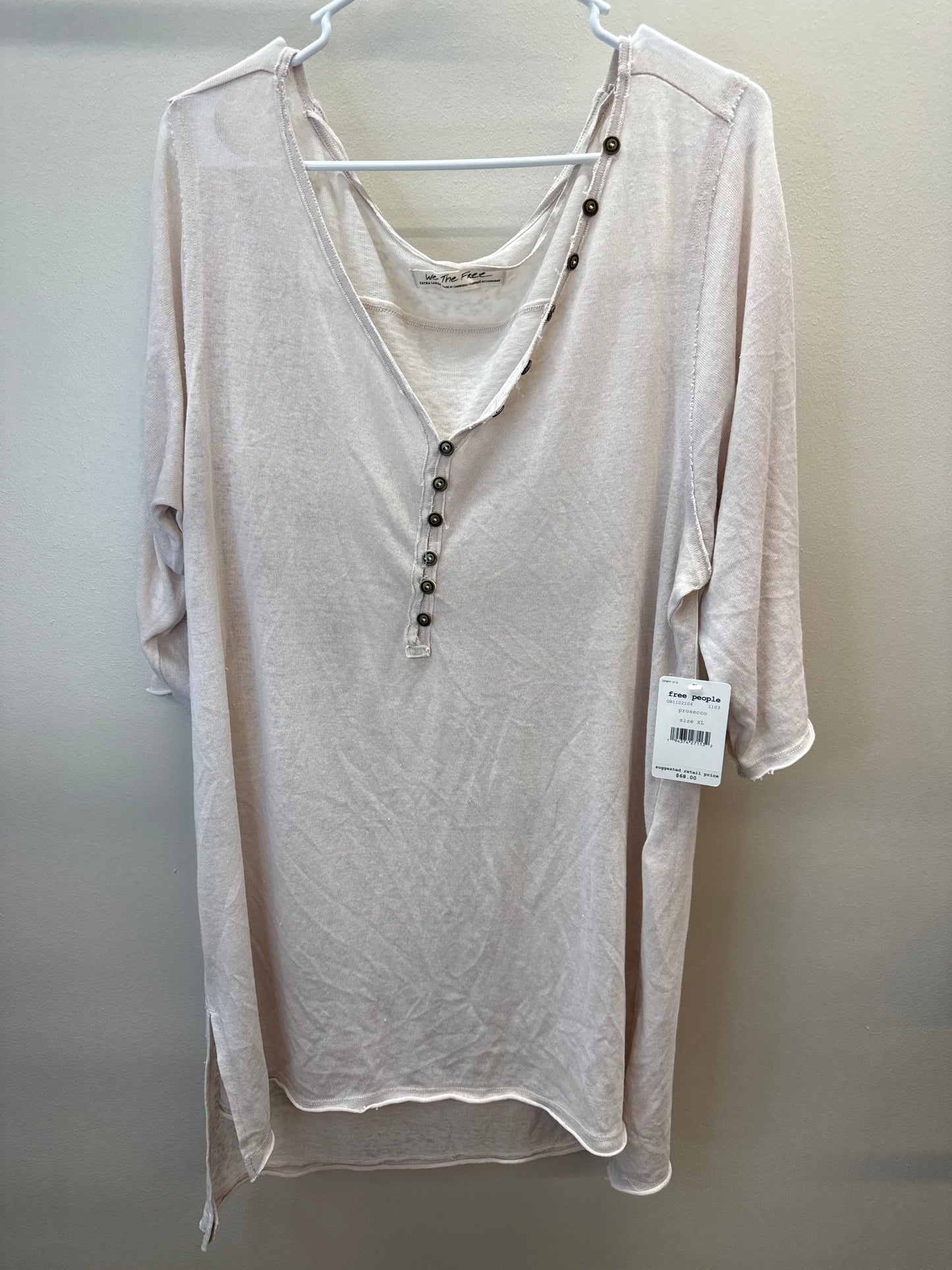 PK 0006 NWT Free People Tee Dress - XL