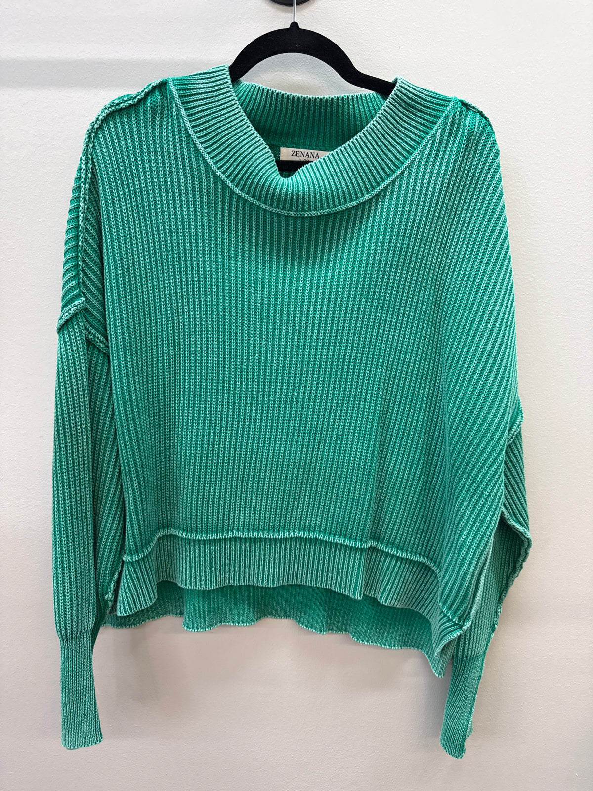 BL 0012 Zenana Green Sweater - L/XL